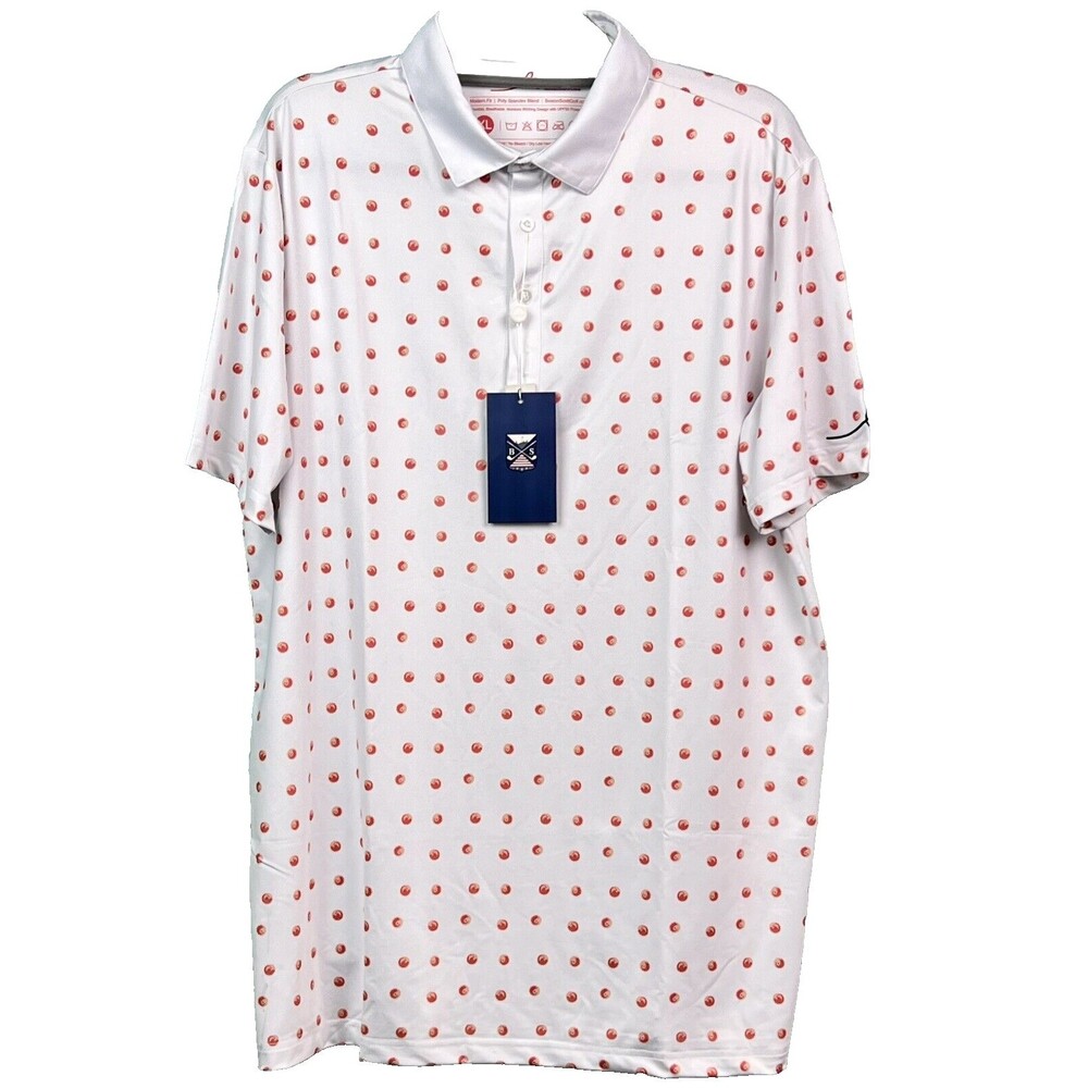 Performance Golf Shirt Boston Scott Golf Modern Fit Links Collection XL NWT